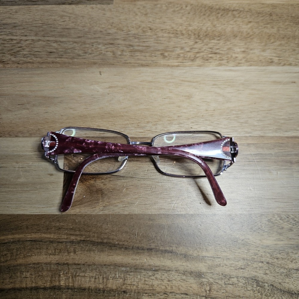Versace Glasses‎ Pink Red Rhinestone Frame Only - Picture 3 of 10